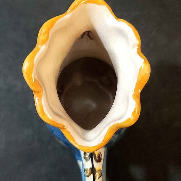 Ceramic Rooster Pitcher, Creamer or Milk Jug, Crafted in a Mexico or Italy - Picture 5 of 8